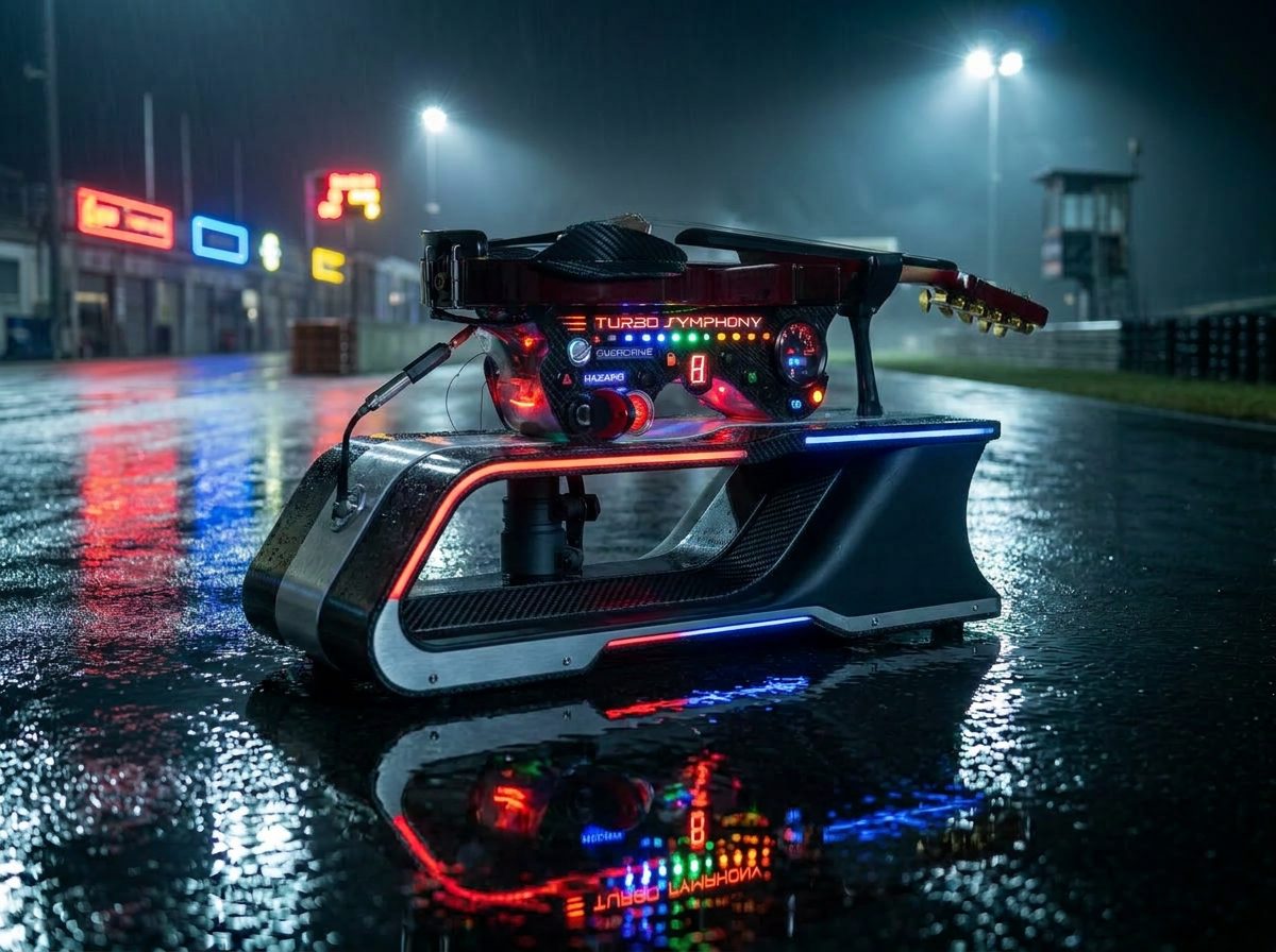 TurboViolin su pista bagnata